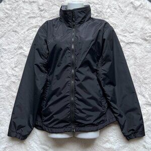 Columbia Women's Jacket Black Soft Shell Stand Collar Zip Pockets Logo Size M